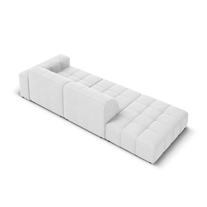 Cosmopolitan Design Chicago 4-zitsbank Links Open - Velvet - Crème