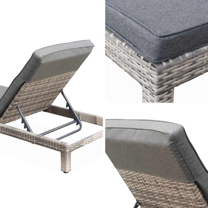 sweeek - Wicker ligbed, set van 2