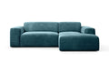 NADUVI Collection Nina Hoekbank Rechts - Ribstof - Turquoise