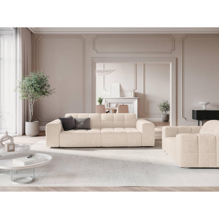 Cosmopolitan Design Chicago 3-zitsbank - Chenille - Crème