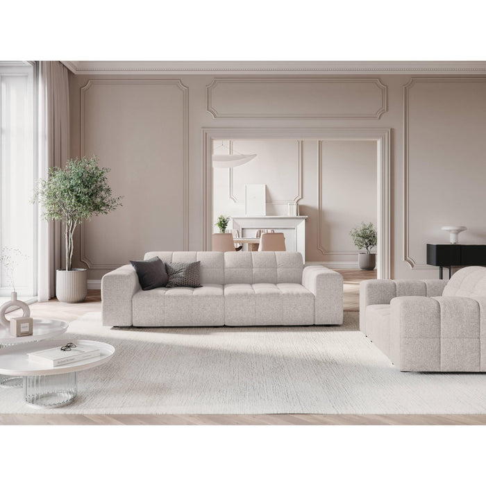 Cosmopolitan Design Chicago 3-zitsbank - Chenille - Lichtgrijs