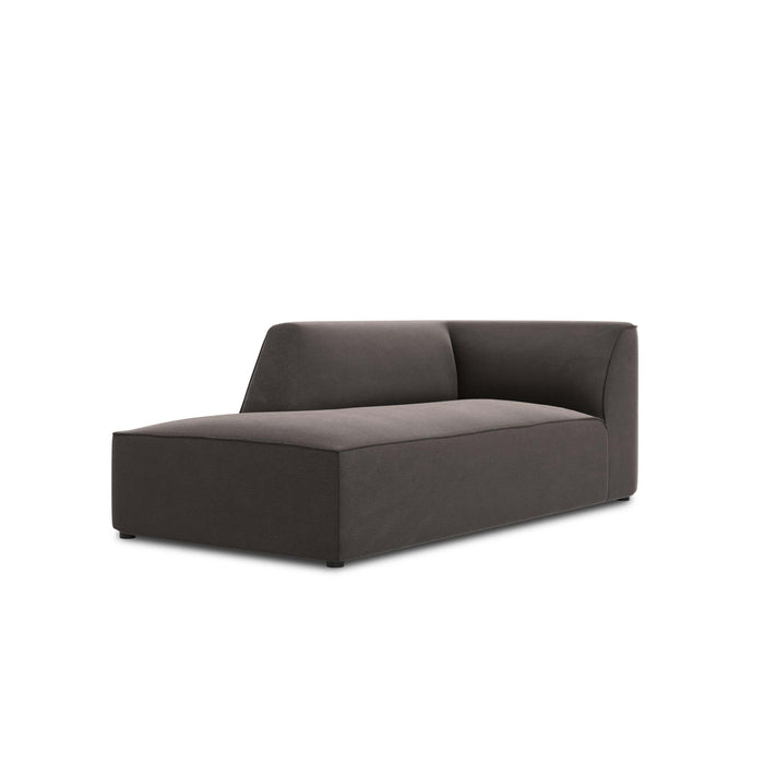 Windsor & Co Sao Chaise Longue Links - Velvet - Donkergrijs