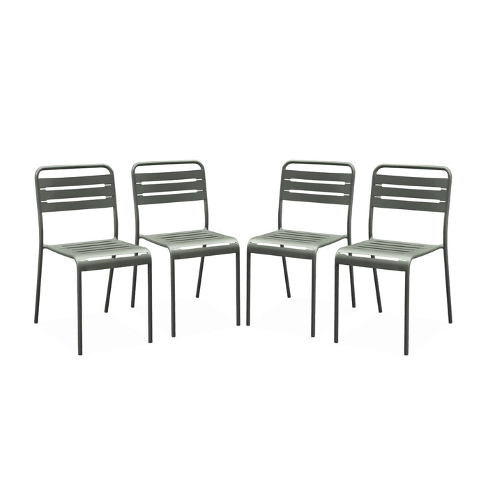 sweeek - Stalen tuinstoel (set van 4)