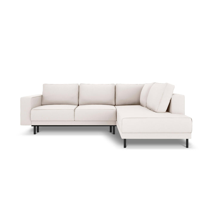 Micadoni Home Caro Hoekbank met Slaapfunctie Rechts - Lichtbeige