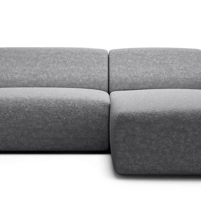 NADUVI Collection Nina Hoekbank Rechts - Bouclé - Lichtgrijs