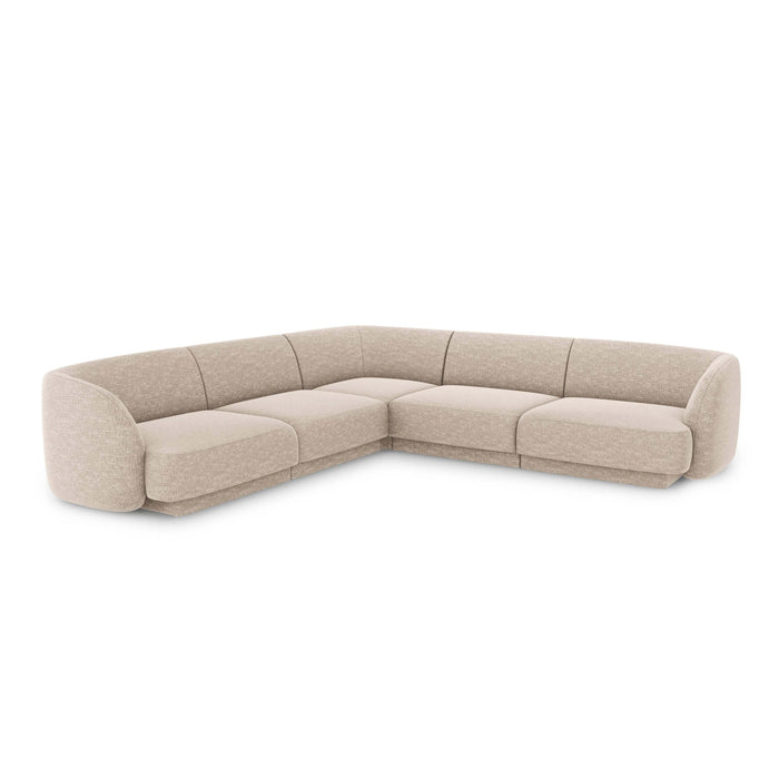 Micadoni Miley Hoekbank - Chenille - Beige