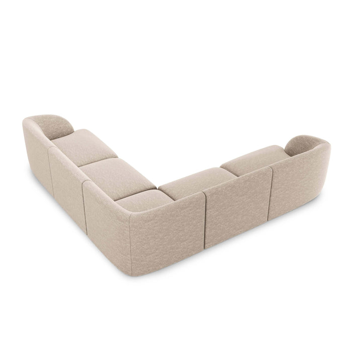 Micadoni Miley Hoekbank - Chenille - Beige