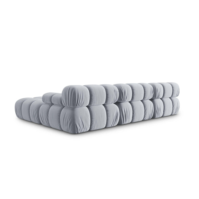 Milo Casa Tropea Modulaire Modulaire 3-zitsbank met Hocker - Lichtblauw