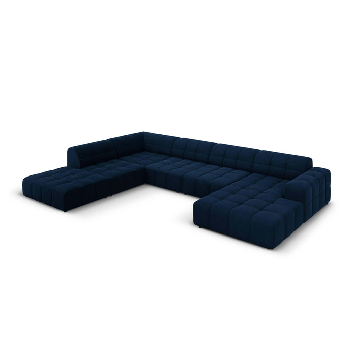 Cosmopolitan Design Chicago U-bank - Hoek Links - Velvet - Koningsblauw