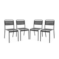 sweeek - Stalen tuinstoel (set van 4)