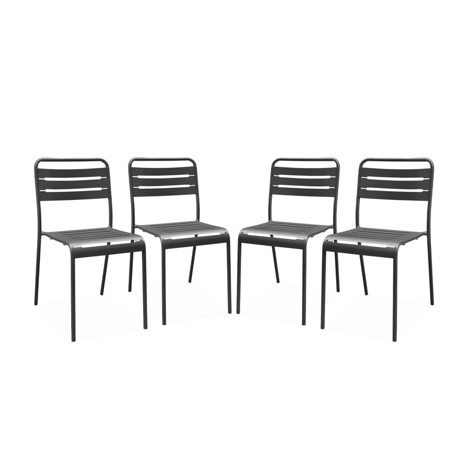 sweeek - Stalen tuinstoel (set van 4)