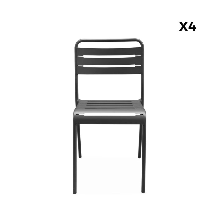 sweeek - Stalen tuinstoel (set van 4)