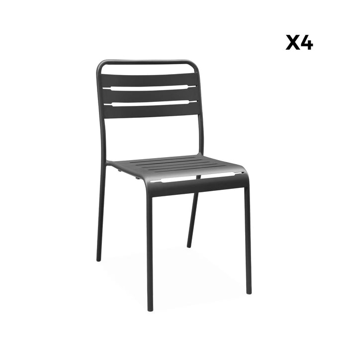 sweeek - Stalen tuinstoel (set van 4)