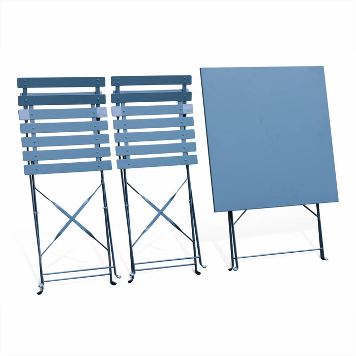 sweeek - Vierkante bistroset 2 stoelen