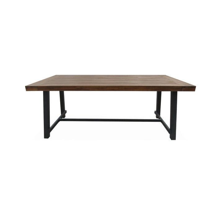 sweeek - Tafel van hout en metaal, 190cm, 6-8 zitplaatsen