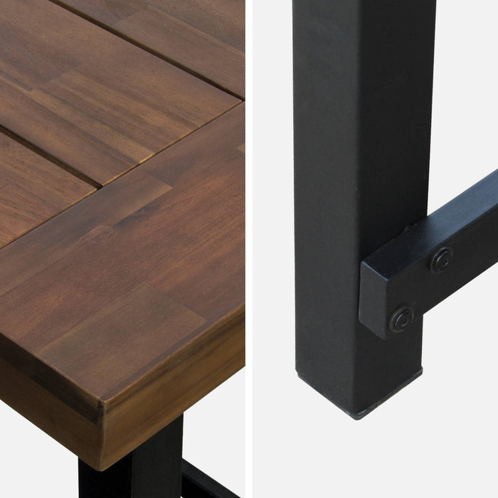 sweeek - Tafel van hout en metaal, 190cm, 6-8 zitplaatsen