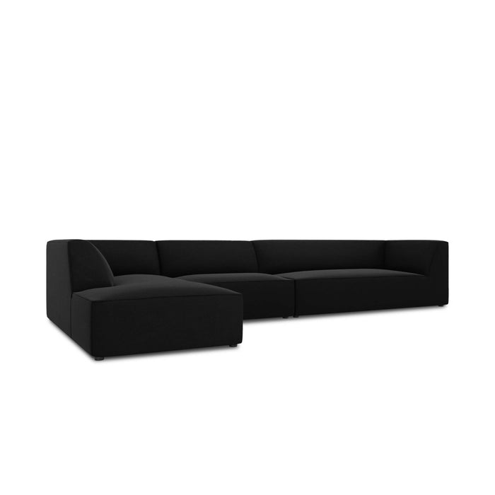 Windsor & Co Sao Hoekbank met Chaise Longue Links - 5-zits - Velvet - Flessengroen