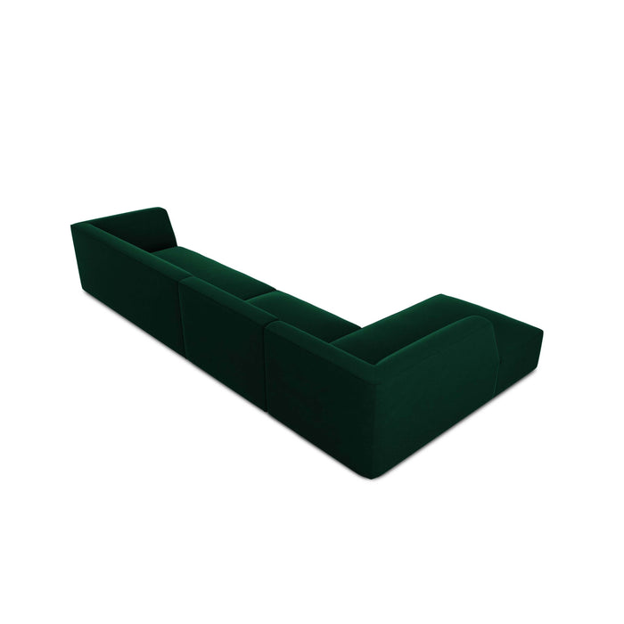 Windsor & Co Sao Hoekbank met Chaise Longue Links - 5-zits - Velvet - Flessengroen