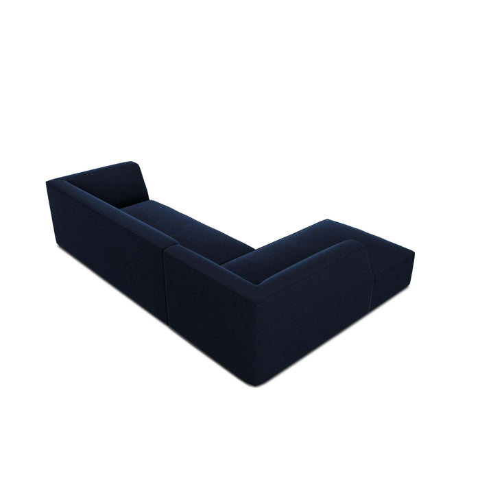 Windsor & Co Sao Hoekbank met Chaise Longue Links - 4-zits - Velvet - Koningsblauw