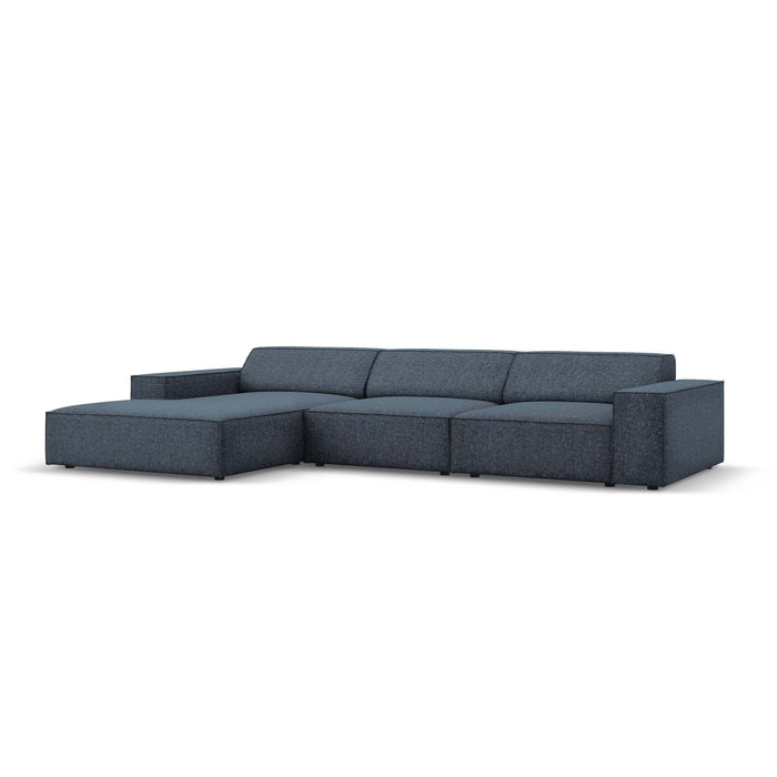 Micadoni Jodie Hoekbank Links 4-zits - Chenille - Donkerblauw