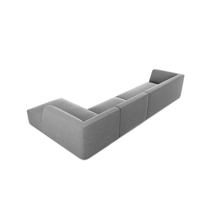 Windsor & Co Sao Hoekbank met Chaise Longue Rechts - 5-zits - Velvet - Grijs
