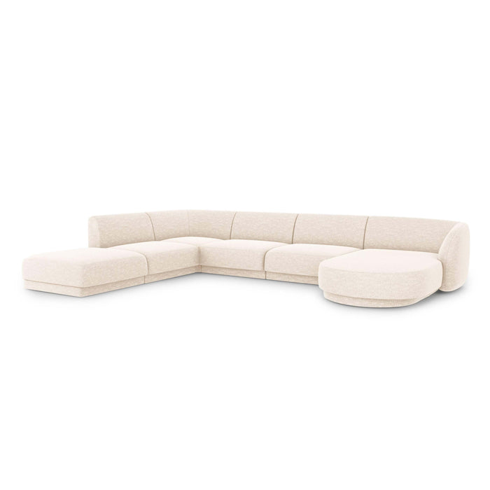 Micadoni Miley U-bank Hoek Links - Chenille - Crème