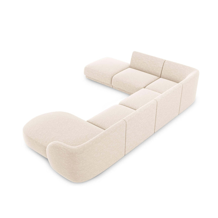 Micadoni Miley U-bank Hoek Links - Chenille - Crème