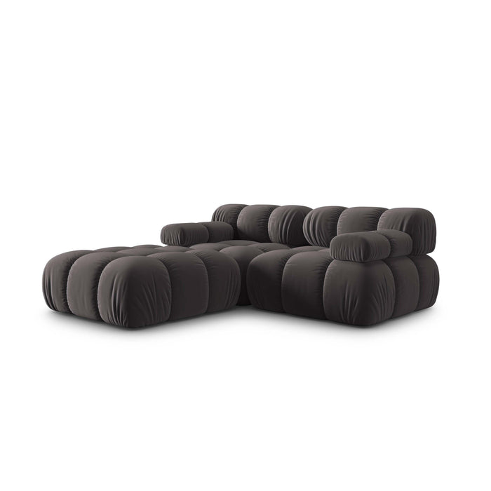 Milo Casa Tropea Modulaire 2-zitsbank met Hocker - Donkergrijs