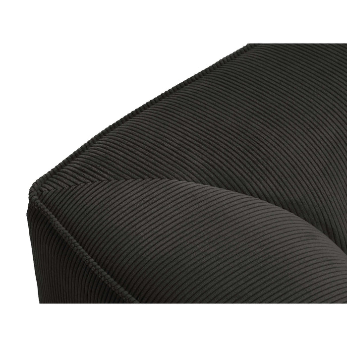 Windsor & Co Sao Hoekbank met Chaise Longue Rechts - 5-zits - Ribstof - Donkergrijs