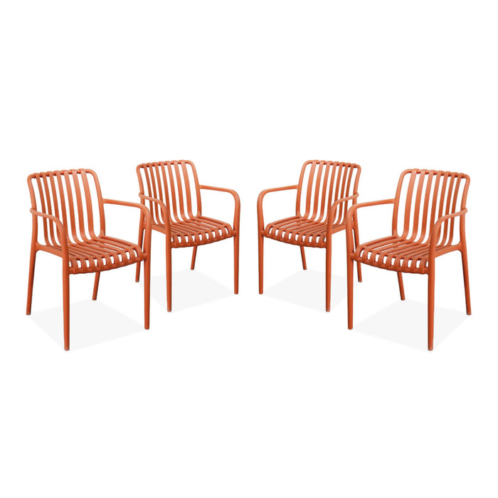 sweeek - Kunststof tuinstoel (set van 4)