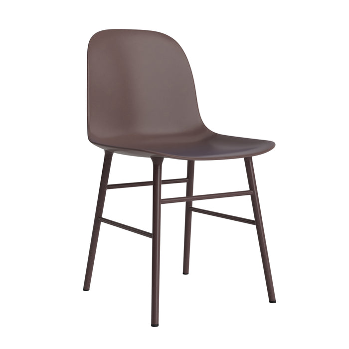 Normann Copenhagen Form Stoel - Staal - Bruin