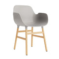 Normann Copenhagen Form Stoel met Armleuning - Eiken - Warm Grijs