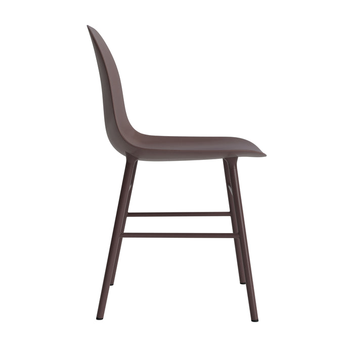 Normann Copenhagen Form Stoel - Staal - Bruin