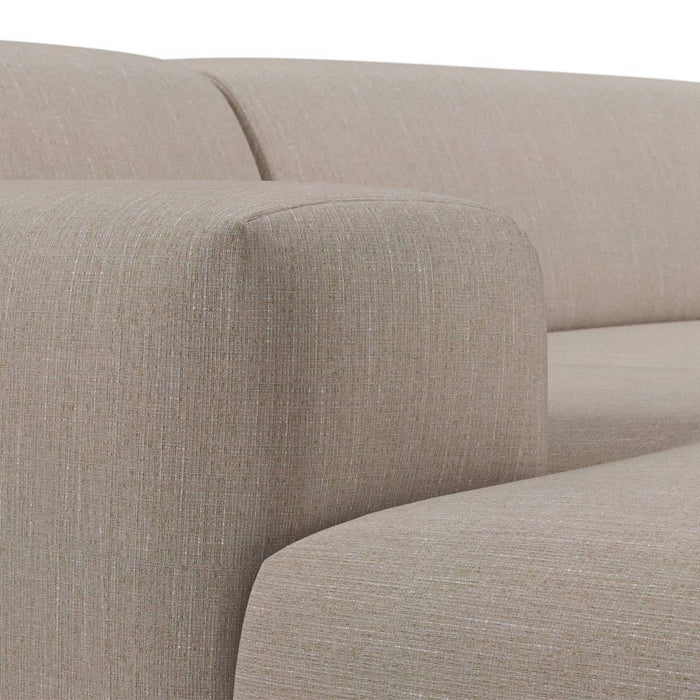 NADUVI Collection Nina Hoekbank Links - Linnen - Beige