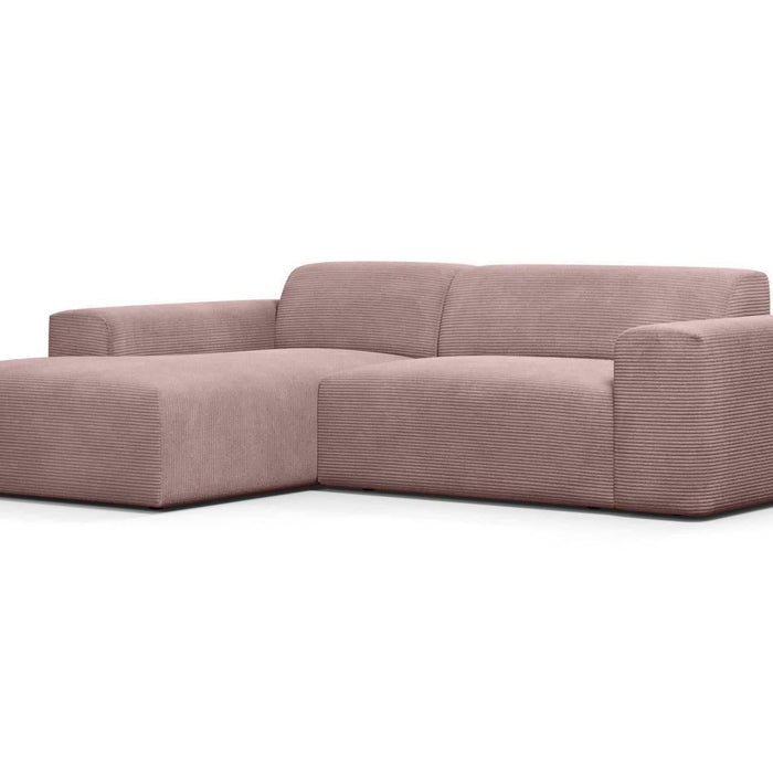 NADUVI Collection Nina Hoekbank Links - Ribstof - Lila