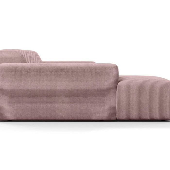 NADUVI Collection Nina Hoekbank Links - Ribstof - Lila