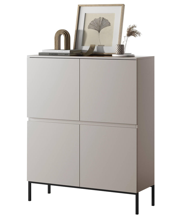 NADUVI Collection Kate Opbergkast - Beige / Zwart