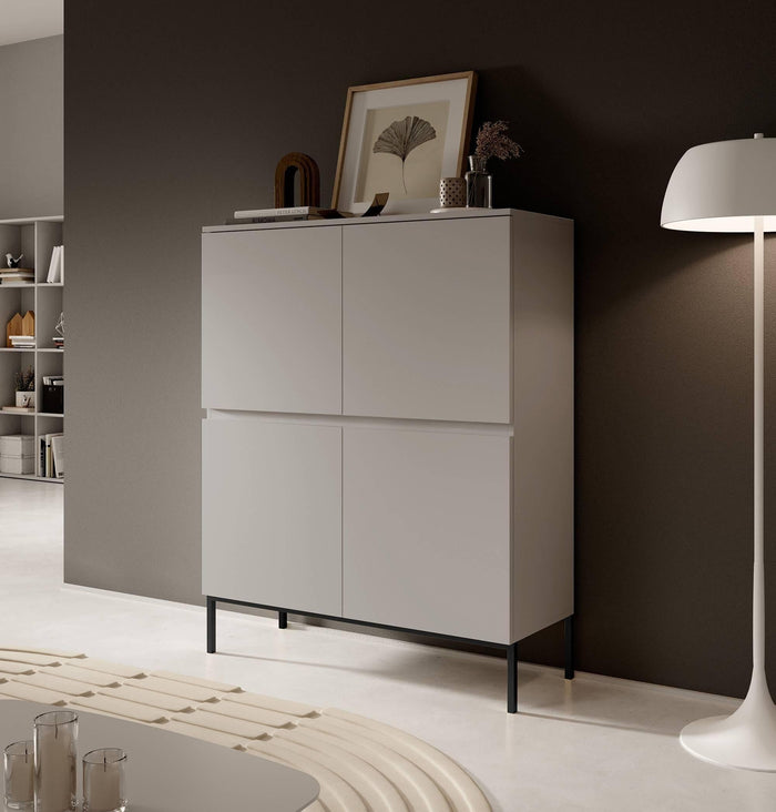 NADUVI Collection Kate Opbergkast - Beige / Zwart