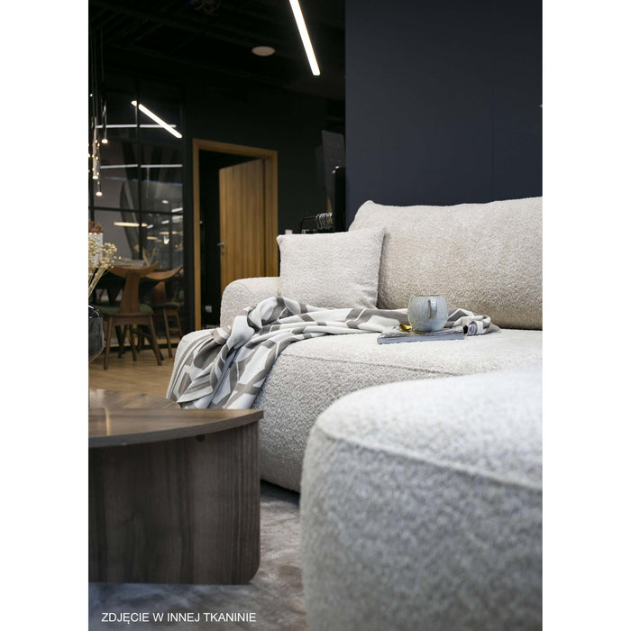 NADUVI Collection Philipa Hoekbank Rechts met Slaapfunctie - Bouclé - Lichtgrijs