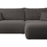 NADUVI Collection Philipa Hoekbank Rechts met Slaapfunctie - Bouclé - Antraciet