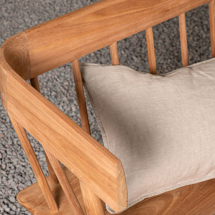 Rebellenclub Reed Tuinbankje - 122 x 58cm - Naturel Hout