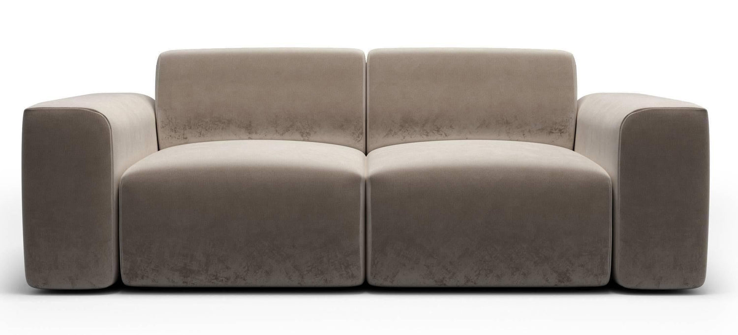 NADUVI Collection Nina 2-zitsbank - Velvet - Taupe