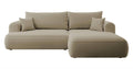 NADUVI Collection Philipa Hoekbank Rechts met Slaapfunctie - Velvet - Beige