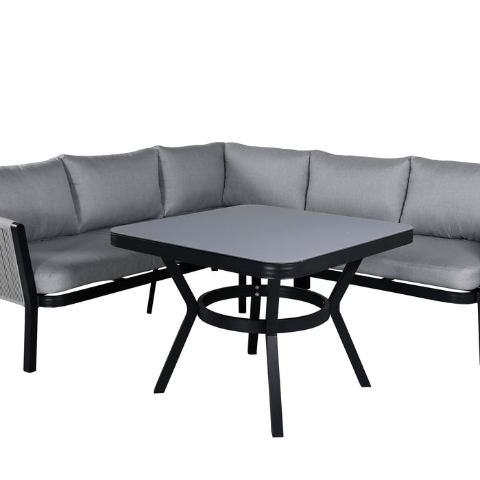 Rebellenclub Amary Hoekloungeset - Zwart