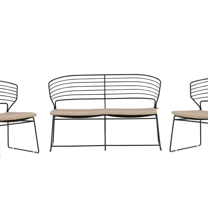 Rebellenclub Naxos Loungeset - Zwart