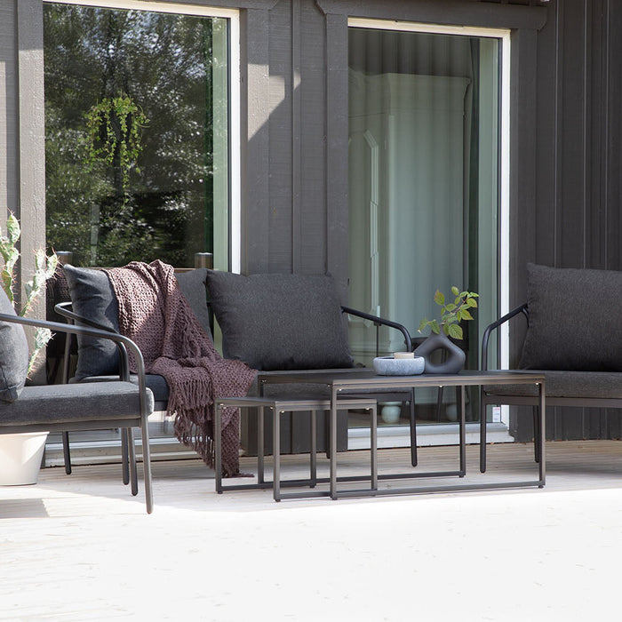 Rebellenclub Flow Hoekloungeset - Zwart