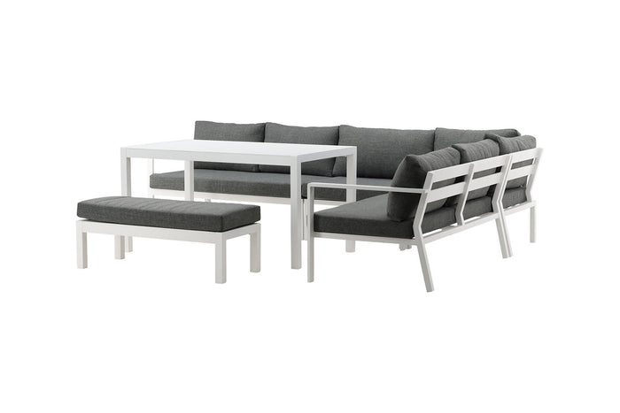 Rebellenclub Dalia Hoekloungeset - Wit