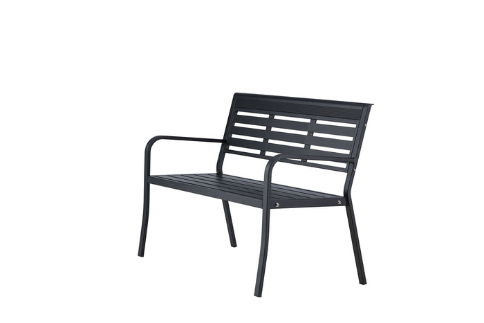 Rebellenclub Rost Tuinbankje - 125x 60cm - Zwart