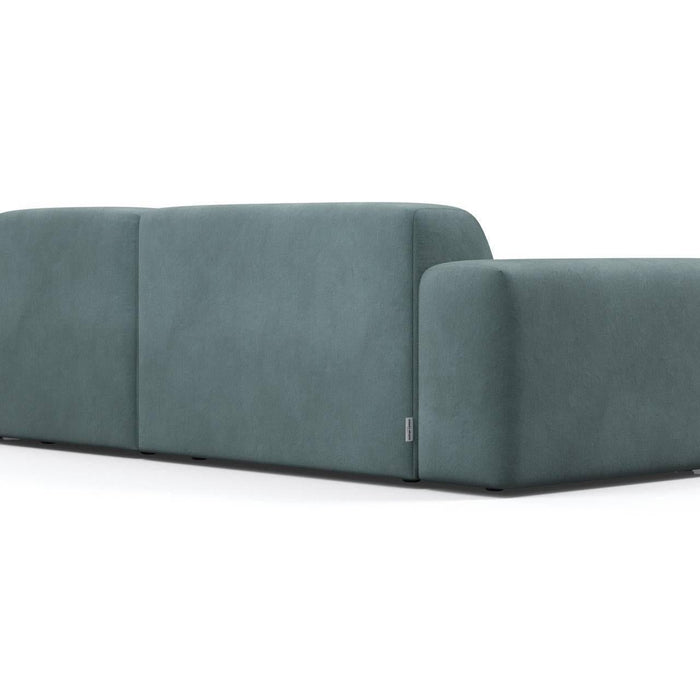 NADUVI Collection Nina Hoekbank Rechts - Velvet - Petrolblauw