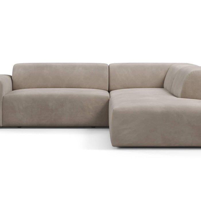 NADUVI Collection Nina Big Hoekbank Rechts - Velvet - Taupe